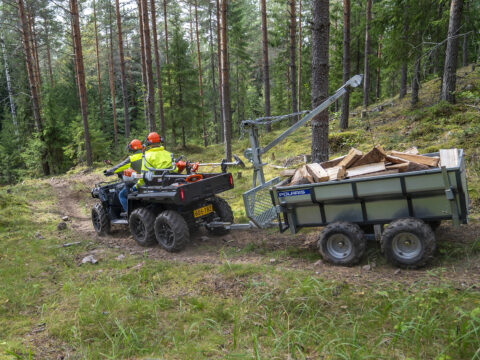 Sportsman 6x6 570 EPS NORDIC PRO + Polaris-tukkikärry