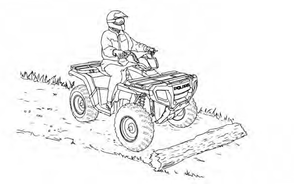 A person riding a four wheeler Description automatically generated