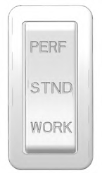 A white rectangular object with text Description automatically generated