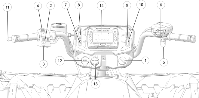 A white drawing of a motorcycle
Description automatically generated