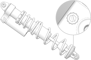 A white object with a spiral

Description automatically generated