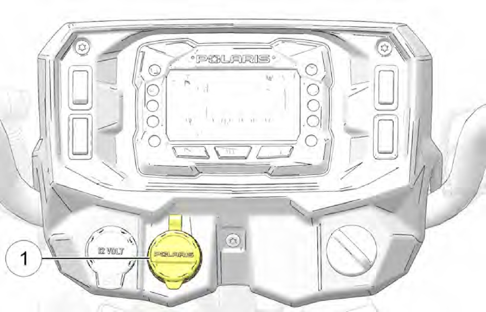 A white panel with a yellow knob
Description automatically generated with medium confidence