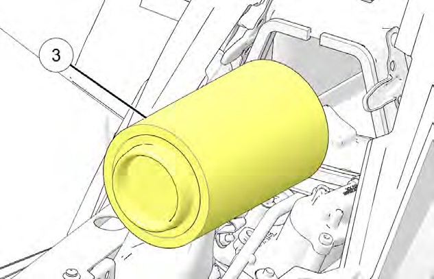 A yellow cylinder with a screw in the middle

Description automatically generated